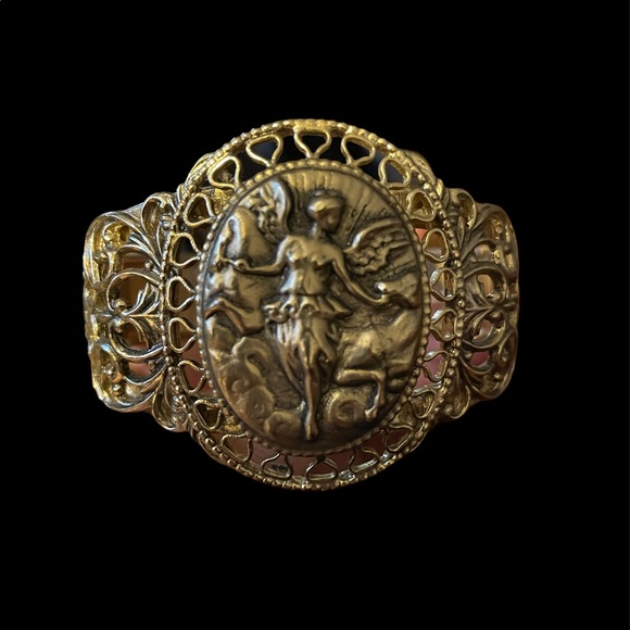 Whiting & Davis Jewelry - Rare Whiting & Davis Repoussé Bracelet